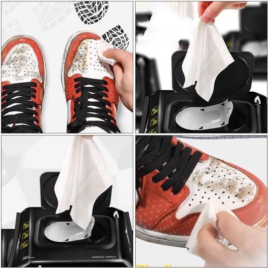 Natural Sneaker & Shoe Cleaner Wipes – Effortless Cleaning, Anytime, Anywhere!